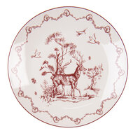 Clayre &amp; Eef   | Servies Dinerbord Beige Rood &oslash; 20x2 cm | PFTDP