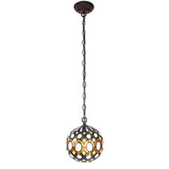 Clayre &amp; Eef   | Hanglamp Tiffany &oslash; 20x116 cm E14/max 1x25W | 5LL-6270