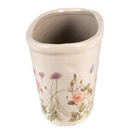 Clayre &amp; Eef   | Bloempot Binnen Roze, Beige 27x13x14 cm | 6CE1557L