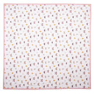 Clayre &amp; Eef   | Vierkant Tafelkleed Beige Roze 100x100 cm | BPD01