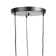 Clayre &amp; Eef   | Hanglamp Zwart &oslash; 35x110 cm / E27/max 3x40W | 6LMP756