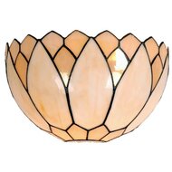 Clayre &amp; Eef   | Wandlamp Tiffany Beige, Bruin 30x15x20 cm E14/max 1x40W | 5LL-9136