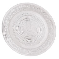 Clayre &amp; Eef   | Servies Dinerbord Transparant &oslash; 25x1 cm | 6GL0224