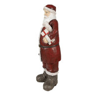 Clayre &amp; Eef   | Kerstdecoratie Beeld Rood, Wit 18x14x46 cm | 6PR3913