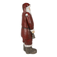 Clayre &amp; Eef   | Kerstdecoratie Beeld Rood, Wit 18x14x46 cm | 6PR3913