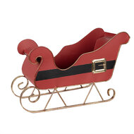 Clayre &amp; Eef   | Kerstdecoratie Rood, Goudkleurig 45x21x28 cm | 6Y5473