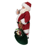 Clayre &amp; Eef   | Kerstdecoratie Kerstman Rood 16x8x28 cm | 65224