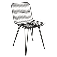 Clayre &amp; Eef   | Eetkamerstoelen Zwart 42x55x83 cm | 6Y2512