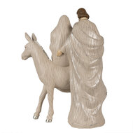 Clayre &amp; Eef   | Kerstdecoratie Beeld Kerstgroep Beige 24x16x32 cm | 6PR3929