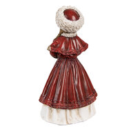 Clayre &amp; Eef   | Decoratie Beeld Meisje Rood 9x7x17 cm | 6PR3943