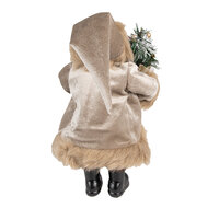 Clayre &amp; Eef   | Kerstdecoratie Kerstman Beige 29x20x63 cm | 50759