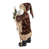 Clayre &amp; Eef   | Kerstdecoratie Kerstman Bruin Beige 29x20x63 cm | 50762