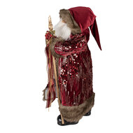 Clayre &amp; Eef   | Kerstdecoratie Kerstman Rood 29x20x63 cm | 50766