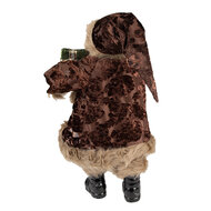 Clayre &amp; Eef   | Kerstdecoratie Kerstman Bruin Beige 26x16x47 cm | 65260