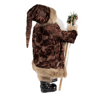 Clayre &amp; Eef   | Kerstdecoratie Kerstman Bruin Beige 26x16x47 cm | 65260