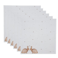 Clayre &amp; Eef   | Servetten Katoen Set van 6 Beige Bruin 40x40 cm | BSLC43