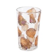 Dekoratief | Theelichthouder &#039;Fall Leaves&#039;, glas, 8x8x11cm | A218133