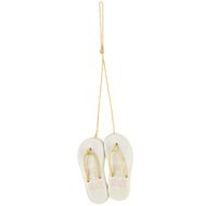 Dekoratief | Hanger slippers hout, 37x11cm | A190359