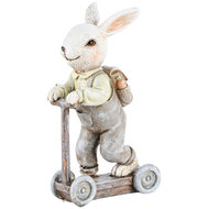 Dekoratief | Bunny op step, resina, 7x5x12cm | A220812