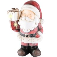 Dekoratief | Santa m/cadeautjes, keramiek, LED, 28x20x41cm | A225576