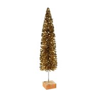 Dekoratief | Deco boom  op voet, goud, pvc/hout, 12x12x50cm | A235196