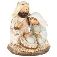 Dekoratief | Ensemble kerststalfiguren, beige, resina, 8x7x9cm | A235825