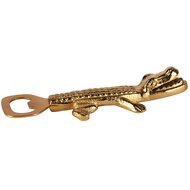 Dekoratief | Flesopener krokodil in giftbox, goud, aluminium, 15x5x3cm | A238264