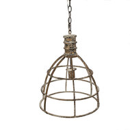 Clayre &amp; Eef   | Hanglamp Beige &oslash; 39x47 cm E27/max 1x40W | 6LMP784