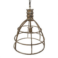 Clayre &amp; Eef   | Hanglamp Beige &oslash; 39x47 cm E27/max 1x40W | 6LMP784