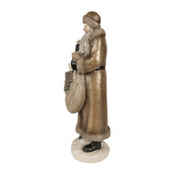 Clayre &amp; Eef   | Kerstdecoratie Beeld Kerstman 11x11x30 cm | 6PR3952