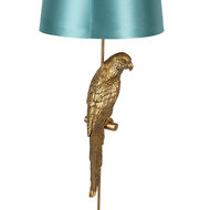 Clayre &amp; Eef   | Vloerlamp Papegaai Goudkleurig Groen &oslash; 40x120 cm E27/max 1x60W | 5LMC0022