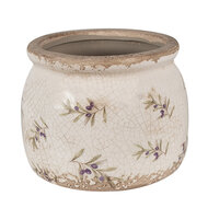 Clayre &amp; Eef   | Bloempot Binnen Beige &oslash; 16x13 cm | 6CE1670M