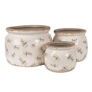 Clayre &amp; Eef   | Bloempot Binnen Beige &oslash; 20x15 cm | 6CE1670L