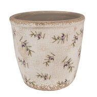 Clayre &amp; Eef   | Bloempot Binnen Beige &oslash; 14x13 cm | 6CE1669M