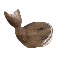 Clayre &amp; Eef   | Decoratie Walvis Bruin Wit 39x15x21 cm | 6H2341