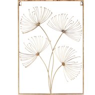 Dekoratief | Wanddeco &#039;Dandelion&#039;, goud, metaal, 42x1x61cm | A240982