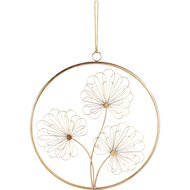 Dekoratief | Hanger wanddeco &#039;Dandelion&#039;, goud, metaal, 46x1x49cm | A240983