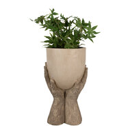 Clayre &amp; Eef   | Bloempot Binnen Beige 22x19x37 cm | 6PR5061