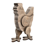 Clayre &amp; Eef   | Decoratie Beeld Kip Bruin 23x12x28 cm | 6H2321