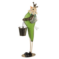 Clayre &amp; Eef   | Decoratie beeld Vogel Groen 30x15x83 cm | 5Y1219