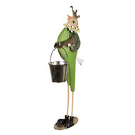 Clayre &amp; Eef   | Decoratie beeld Vogel Groen 30x15x83 cm | 5Y1219