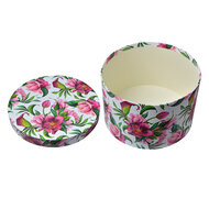 Clayre &amp; Eef   | Hoedendoos Set van 3 Roze Wit &oslash; 26x15 / &oslash; 22x15 / &oslash; 19x14 cm | 65455