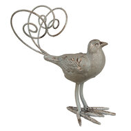 Clayre &amp; Eef   | Decoratie beeld Vogel Groen 17x10x20 cm | 6Y5589