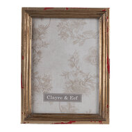 Clayre &amp; Eef   | Fotolijst Goudkleurig 15x3x20 cm / 13x18 cm | 2F0825