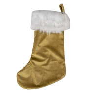 Clayre &amp; Eef   | Kerstsok Decoratie Kerstsok Bruin 30x1x45 cm | 64957