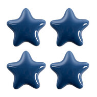 Clayre &amp; Eef   | Deurknop set van 4 Blauw &oslash; 4x3/6 cm | 65297