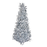 Clayre &amp; Eef   | Kerstdecoratie Kerstboom Zilverkleurig 38 cm | 65537M