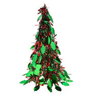 Clayre &amp; Eef   | Kerstdecoratie Kerstboom Rood Groen &oslash; 16x38 cm | 65540M