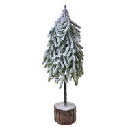 Clayre &amp; Eef   | Kunstkerstboom Groen Wit 17x14x44 cm | 65579