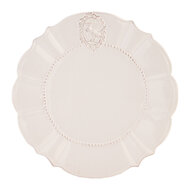 Clayre &amp; Eef   | Servies Dinerbord Wit &oslash; 27x1 cm | 6CE0272